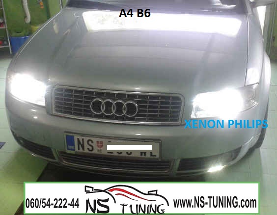 a4 b6 xenon far sijlice h7 ugradnja novi sad tuning